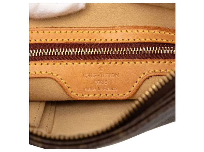 Borsa a tracolla Louis Vuitton Monogram Looping MM Marrone - vista 5