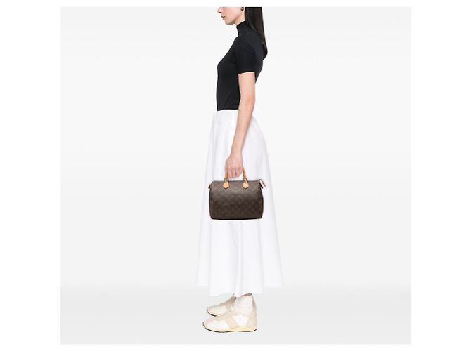 Borsa Boston Louis Vuitton Monogram Speedy 30 Marrone - vista 7