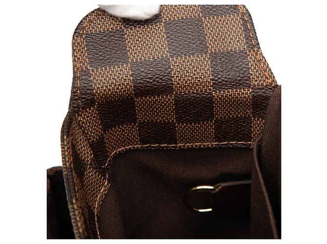 Borsa Broadway Louis Vuitton Damier Ebene Marrone - vista 8