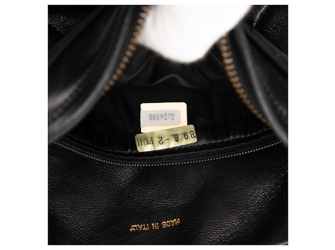 Borsa Camera Chanel Mini CC Quilted in pelle d'agnello nera con nappina Nero - vista 6