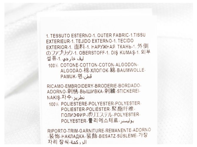 Polo cropped Versace bianco e blu con logo Taglia IT 44 - vista 7