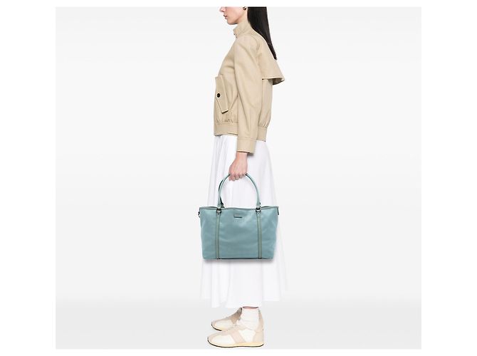 Tote Joy Gucci Medium con Stampa GG Blu - vista 7