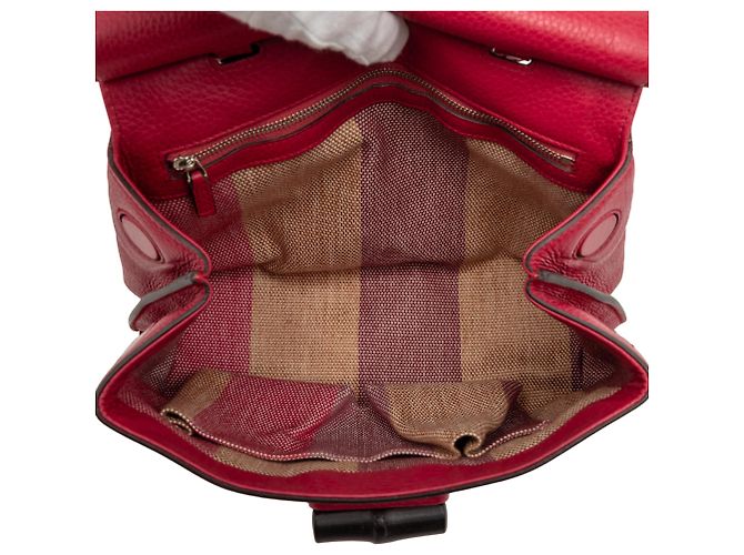 Bamboo Borsa Satchel Daily Gucci Medium in pelle rossa con bambù Rosso - vista 4