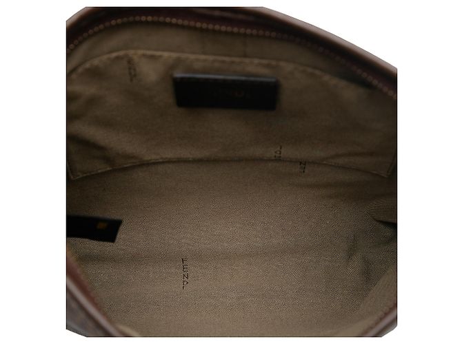 Borsa a tracolla Fendi Zucchino Spalmati marrone - vista 4