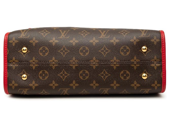Borsa Satchel Louis Vuitton Monogram Popincourt PM Marrone - vista 3