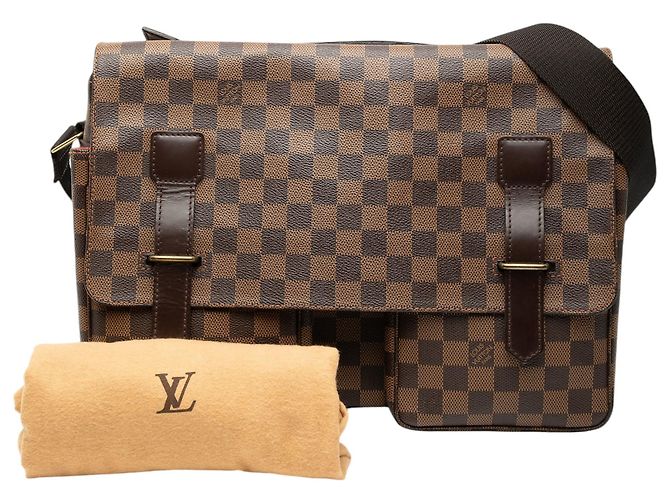 Borsa Satchel Louis Vuitton Damier Ebene Broadway Marrone - vista 10