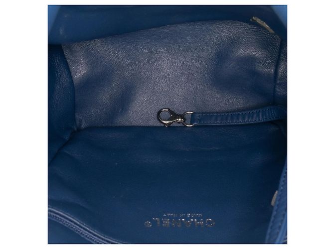 Blauer Chanel Sequin Waterfall Rucksack - Ansicht 4