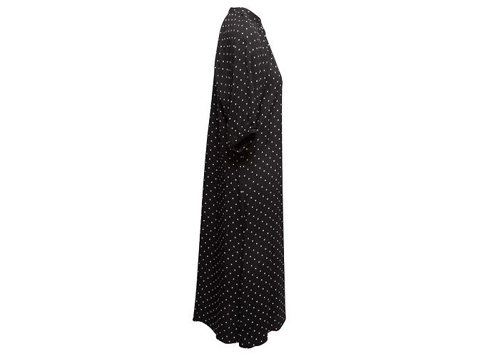 Céline Celine Kleid mit Polka Dots in Schwarz & Weiß Größe FR 40 - Ansicht 3