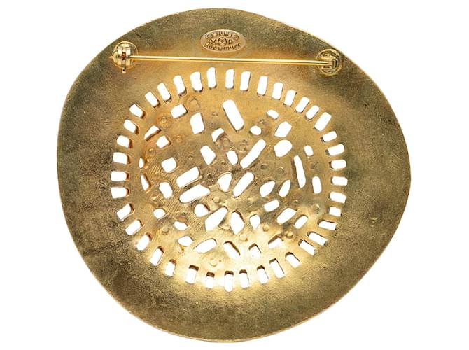 Spilla per cappello Chanel placcata oro D'oro - vista 2