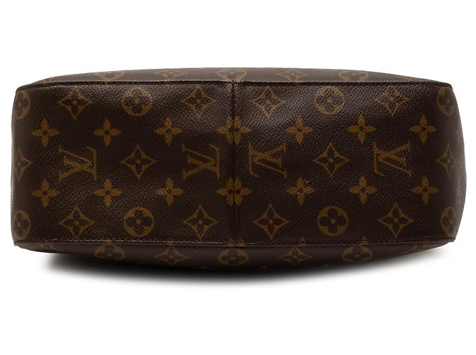 Borsa a tracolla Louis Vuitton Monogram Looping GM Marrone - vista 3