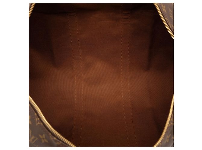 Borsa da viaggio Louis Vuitton Monogram Keepall 50 Marrone - vista 4