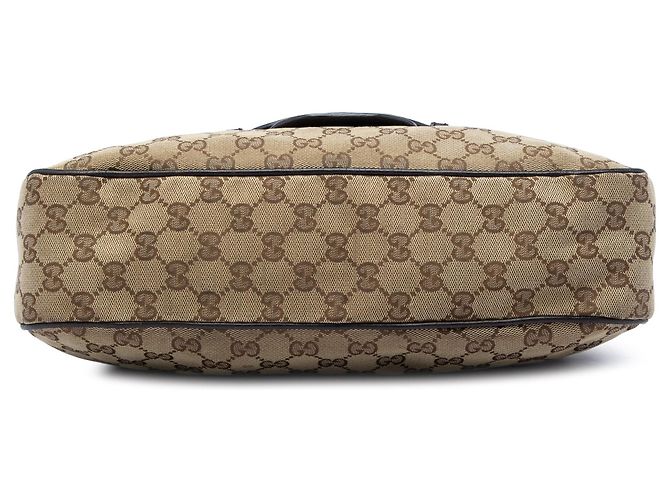 Borsa a tracolla Gucci GG Canvas Web Dressage Beige - vista 3