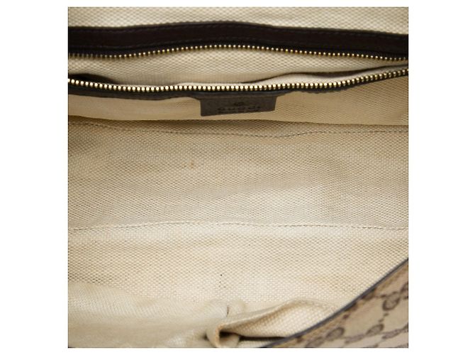 Borsa a tracolla Gucci GG Canvas Web Dressage Beige - vista 4