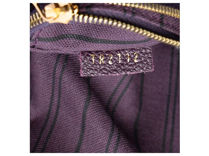 Borsa Satchel Louis Vuitton Monogram Empreinte Lumineuse PM Viola Porpora - vista 6