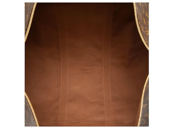 Borsa da viaggio Louis Vuitton Monogram Keepall 50 Marrone - vista 4