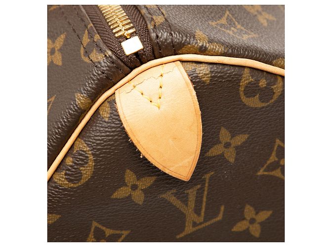 Borsa da viaggio Louis Vuitton Monogram Keepall 50 Marrone - vista 7