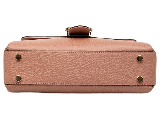 Borsa Satchel Gucci Small Dollar Calf Interlocking G Rosa - vista 3