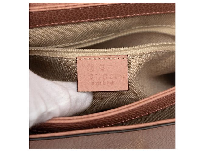 Borsa Satchel Gucci Small Dollar Calf Interlocking G Rosa - vista 5