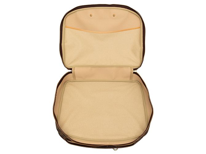 Borsa da viaggio Louis Vuitton Monogram Alize 24 Heures marrone - vista 4