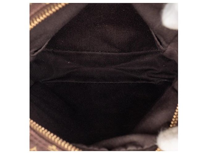 Borsa a tracolla Louis Vuitton Monogram Mini Lin marrone - vista 4
