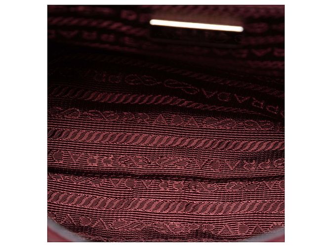 Borsa a tracolla Prada Impuntu Tessuto rossa con catena Rosso - vista 4
