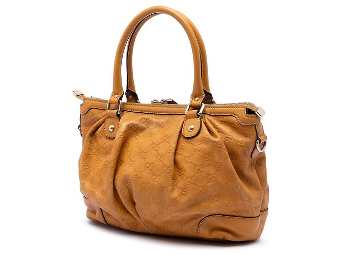 Borsa Gucci Guccissima Sukey gialla Giallo - vista 2