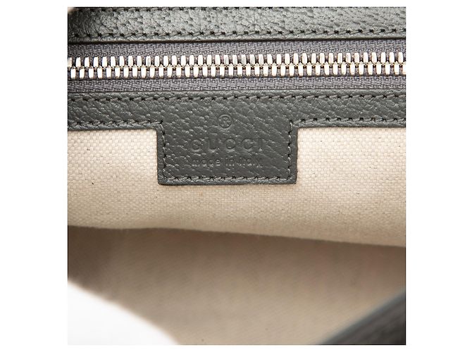 Borsa a tracolla Gucci Medium GG Supreme Ophidia grigia Grigio - vista 5