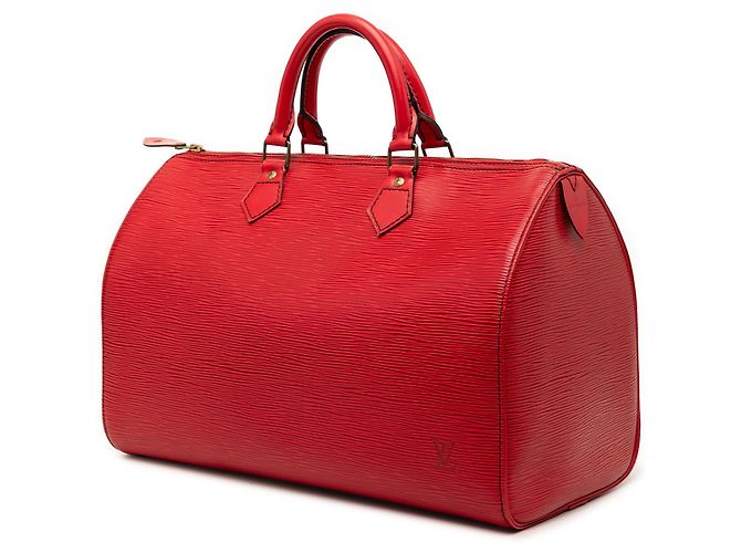 Borsa Boston Epi Speedy 35 rossa Louis Vuitton Rosso - vista 2