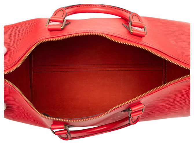 Borsa Boston Epi Speedy 35 rossa Louis Vuitton Rosso - vista 4