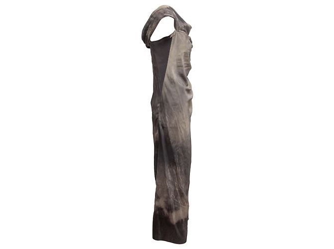 Autre Marque Graues Cortana Tie-Dye Seidenkleid Größe IT 40 - Ansicht 2