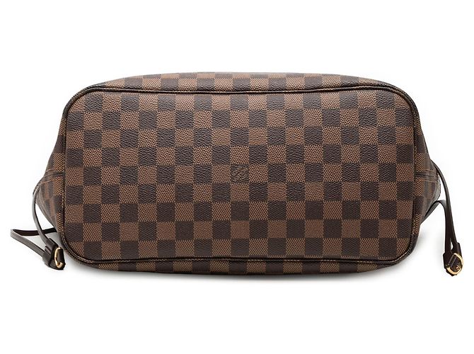 Borsa Tote Neverfull MM in Damier Ebene marrone Louis Vuitton - vista 3