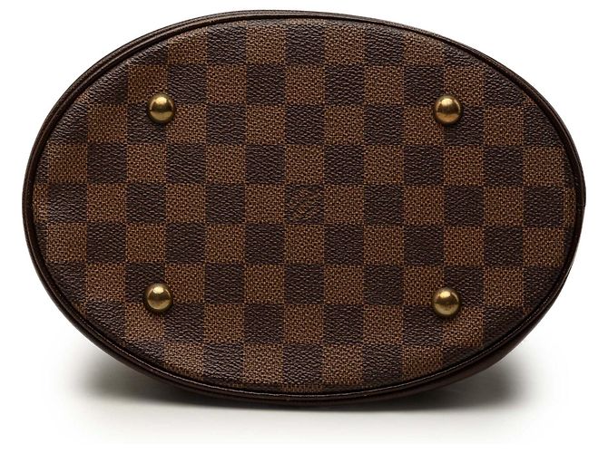 Bucket Borsa a secchiello Marais Damier Ebene marrone Louis Vuitton - vista 3
