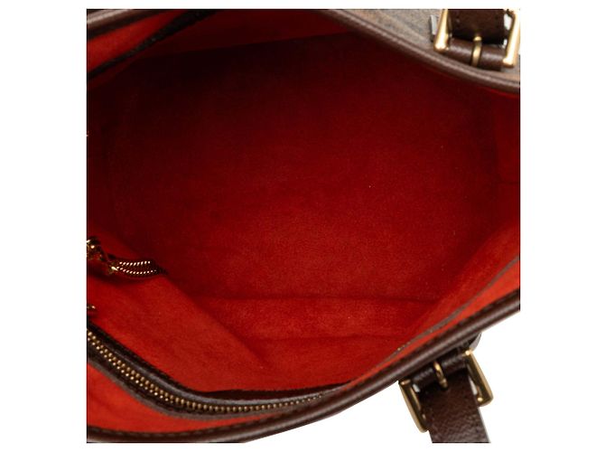 Bucket Borsa a secchiello Marais Damier Ebene marrone Louis Vuitton - vista 4