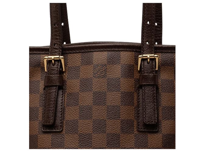 Bucket Borsa a secchiello Marais Damier Ebene marrone Louis Vuitton - vista 6