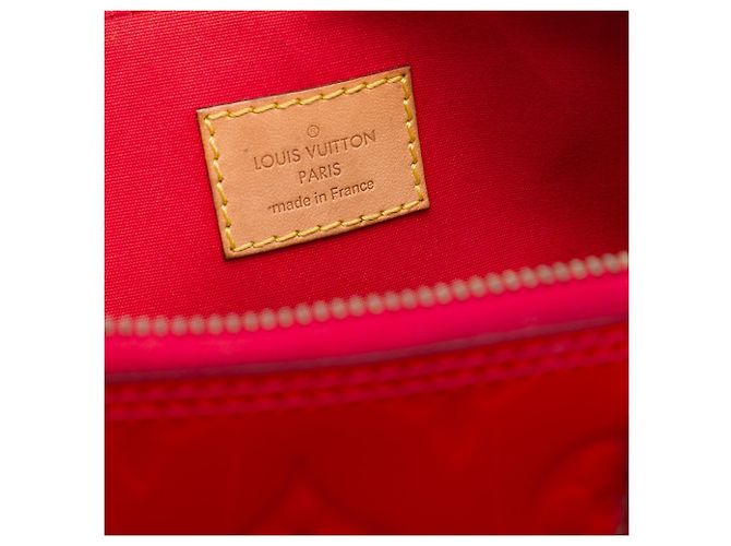 Borsa Louis Vuitton Monogram Vernis Alma PM rossa Rosso - vista 5