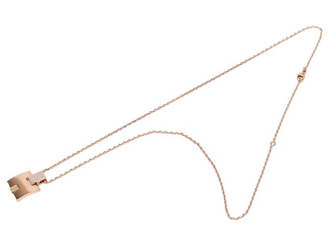Collana con pendente Eileen in smalto e placcato oro Gold Hermès D'oro - vista 4