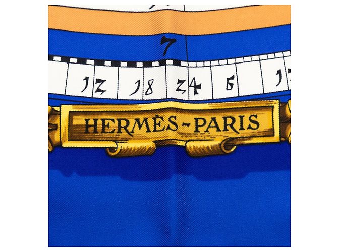 Hermès Astrologie Forever Seidentuch 90 Blau - Ansicht 3