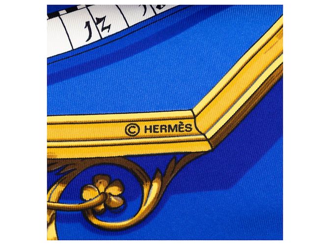 Hermès Astrologie Forever Seidentuch 90 Blau - Ansicht 7