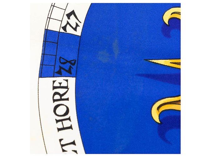 Hermès Astrologie Forever Seidentuch 90 Blau - Ansicht 8