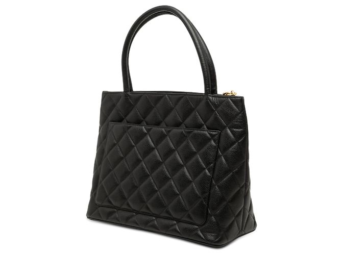 Tote Chanel Caviar Medallion nero - vista 2