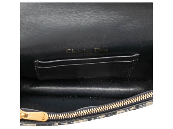 Blauer Dior Oblique Canvas Saddle Gürteltasche - Ansicht 4
