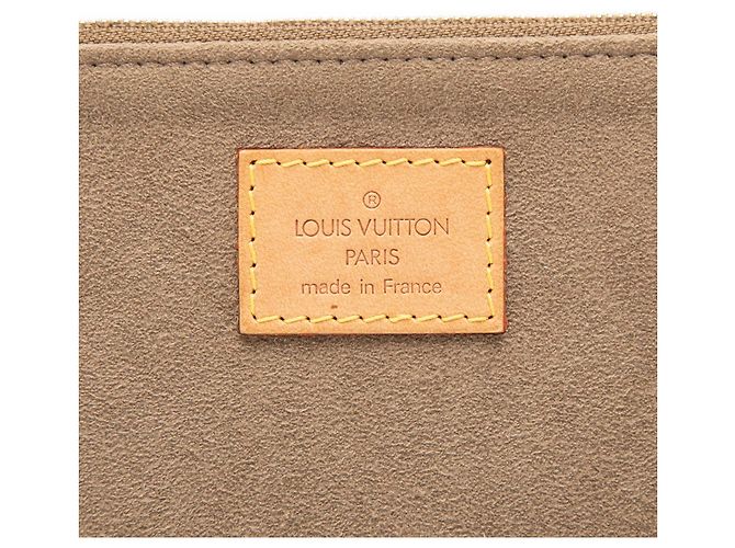 Braune Louis Vuitton Aurelia GM Pouch aus Wildleder - Ansicht 5