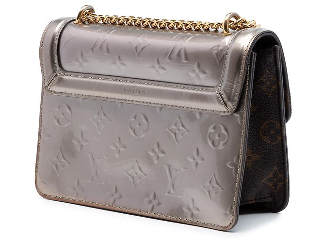 Borsa a tracolla Louis Vuitton Monogram Vernis Wynwood grigia Grigio - vista 2