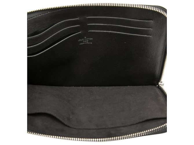 Clutch Louis Vuitton Epi Pochette Jour PM Nera Nero - vista 4