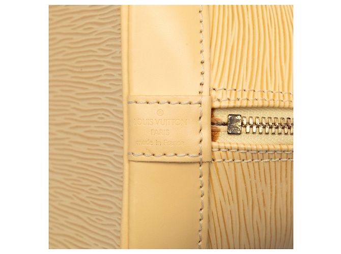 Borsa Louis Vuitton Epi Alma PM Gialla Giallo - vista 5