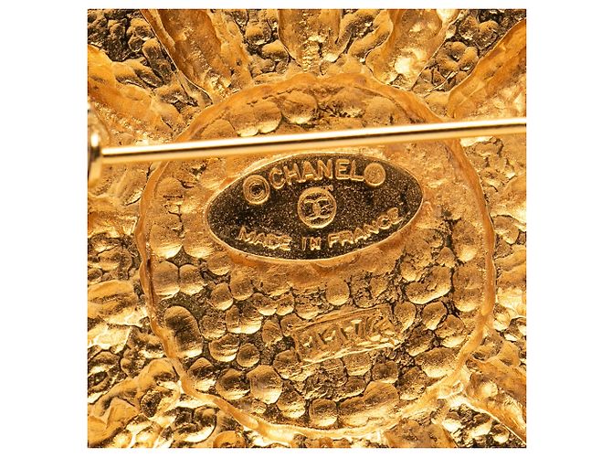 Spilla Sunburst Shield placcata oro Gold Chanel D'oro - vista 3