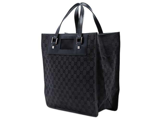 Schwarzer Gucci GG Canvas Tote - Ansicht 2