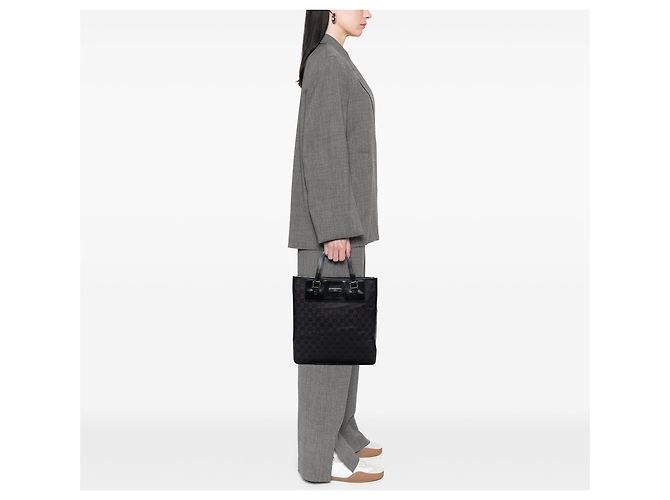 Schwarzer Gucci GG Canvas Tote - Ansicht 7