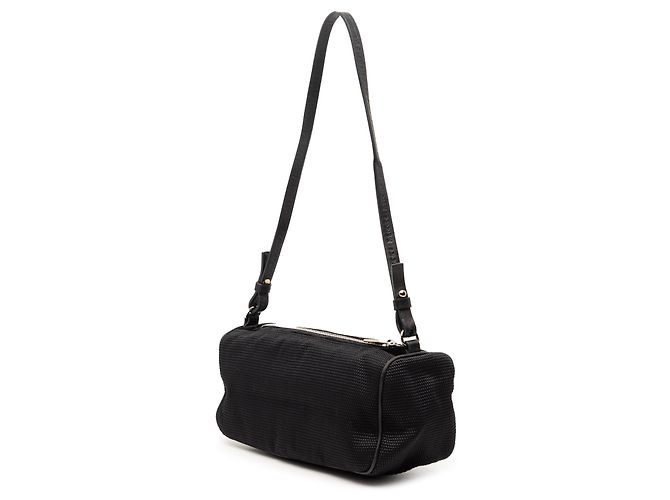Borsa a tracolla in nylon con logo nero Saint Laurent - vista 2