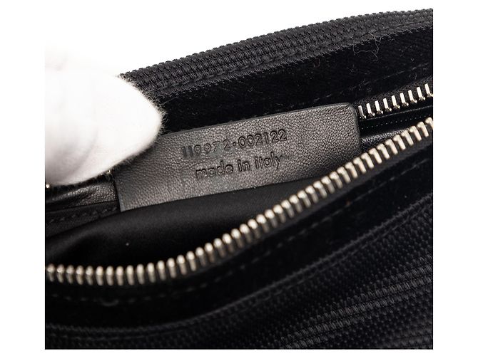 Borsa a tracolla in nylon con logo nero Saint Laurent - vista 6
